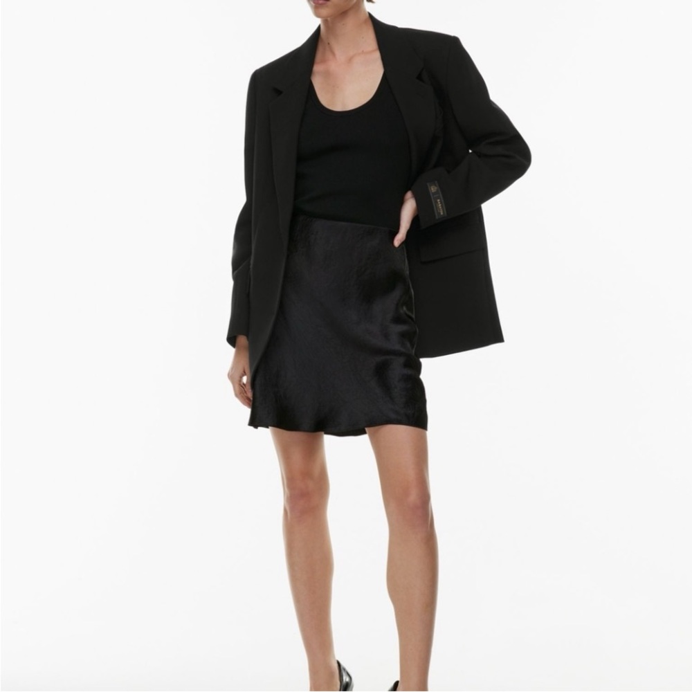 Babaton Slip Satin Mini Skirt 4 Silk Aritzia